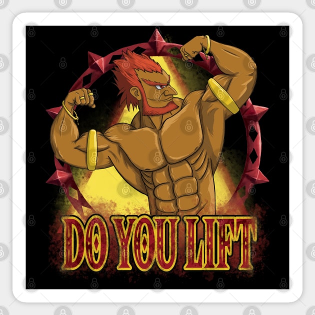 Do you lift -The Demon King Sticker by Shamaloka